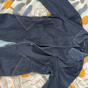 White House Black womens denim jacket size 8